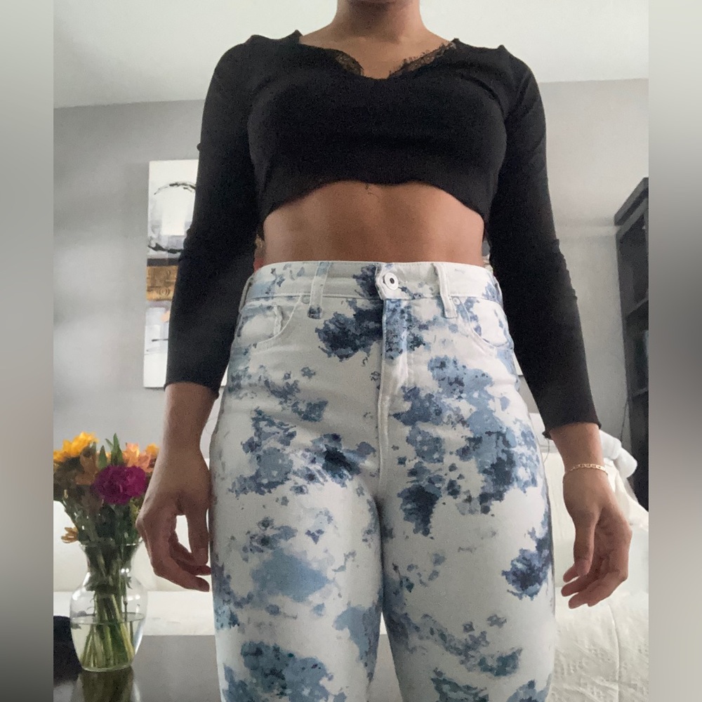 White and blue pants Style and Co size 6 completely new